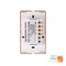 Havit Lighting  Wifi 2 Gang White with Gold Trim Wall Switch (HV9120-2)