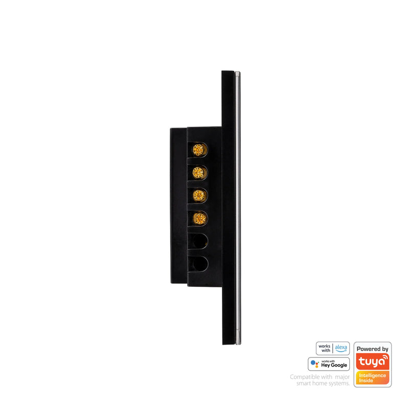 Havit Lighting  Wifi 2 Gang Black Wall Switch (HV9210-2)