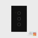 Havit Lighting Wifi 3 Gang Black Wall Switch (HV9210-3)