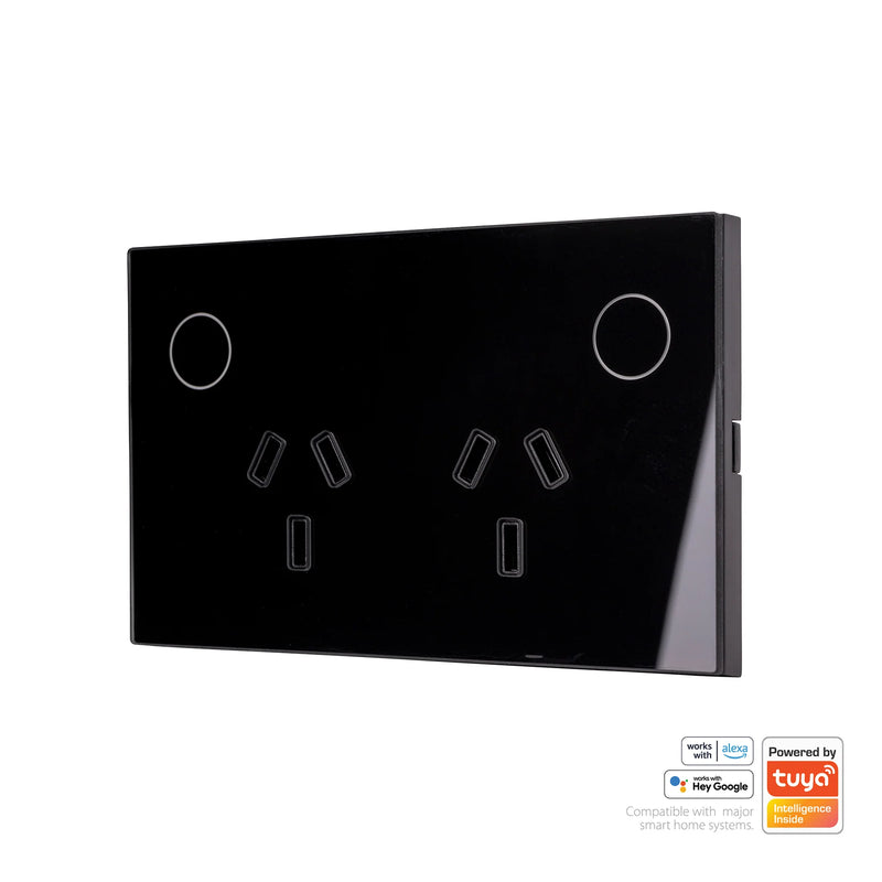 Havit Lighting Wifi Black Double Powerpoint (HV9214)