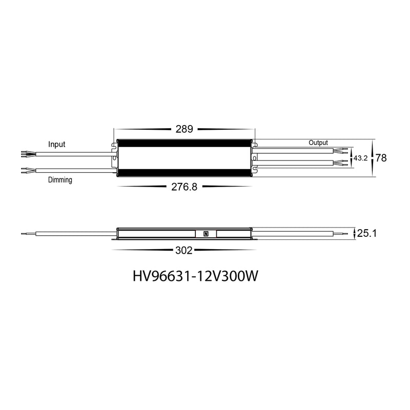 Havit Lighting 300W Dali 2 + Push Dim Dimmable LED Driver (HV96631-12V300W | HV96631-24V300W)