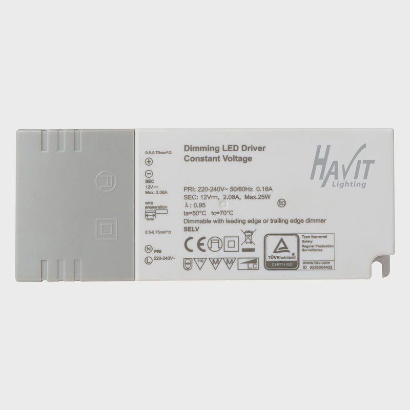 Havit Lighting 25w Triac Dimmable Indoor LED Driver (HV9668-12V25W | HV9668-24V25W)