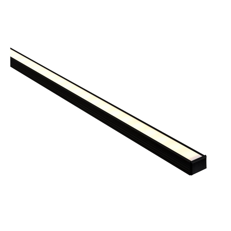 Havit Lighting Black Shallow Square Aluminium Profile (HV9693-1612-BLK)