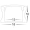 Havit Lighting Deep White Square Aluminium Profile (HV9693-1815-WHT)