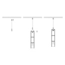 Havit Lighting Suspended Black Aluminium Profile (HV9693-1896-BLK)