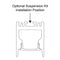 Havit Lighting Suspended or Surface Mounted Black Aluminium Profile (HV9693-2025-BLK)