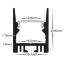 Havit Lighting Suspended or Surface Mounted Black Aluminium Profile (HV9693-2025-BLK)