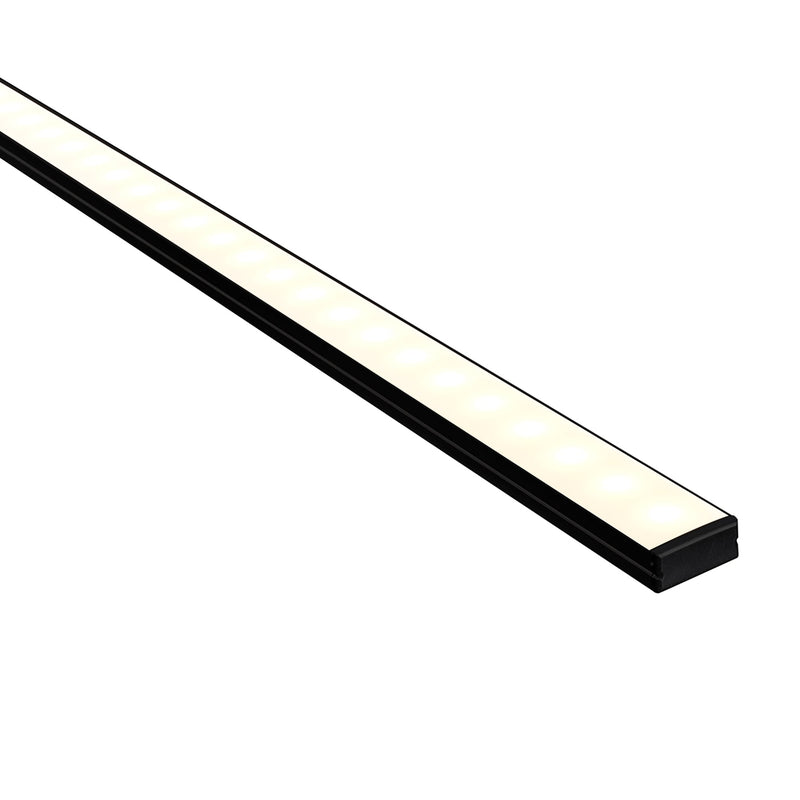 Havit Lighting Black Shallow Square Aluminium Profile (HV9693-2310-BLK)