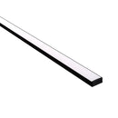 Havit Lighting Black Shallow Square Aluminium Profile (HV9693-2310-BLK)
