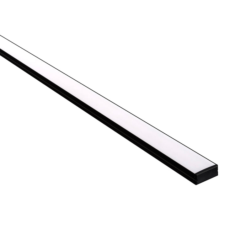 Havit Lighting Black Shallow Square Aluminium Profile (HV9693-2310-BLK)