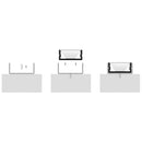 Havit Lighting Black Shallow Square Aluminium Profile (HV9693-2310-BLK)