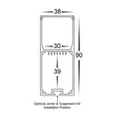 Havit Lighting Deep Square Aluminium Profile (HV9693-3890)