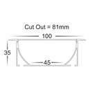 Havit Lighting Large Deep Square Winged Aluminium Profile (HV9695-9835)