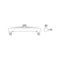 Havit Lighting 500mm Rectangle Surface Mounted Silver Pendant Canopy (HV9705-5050-SCH)