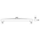 Havit Lighting 800mm Rectangle Surface Mounted White Pendant Canopy (HV9705-5080-WHT)