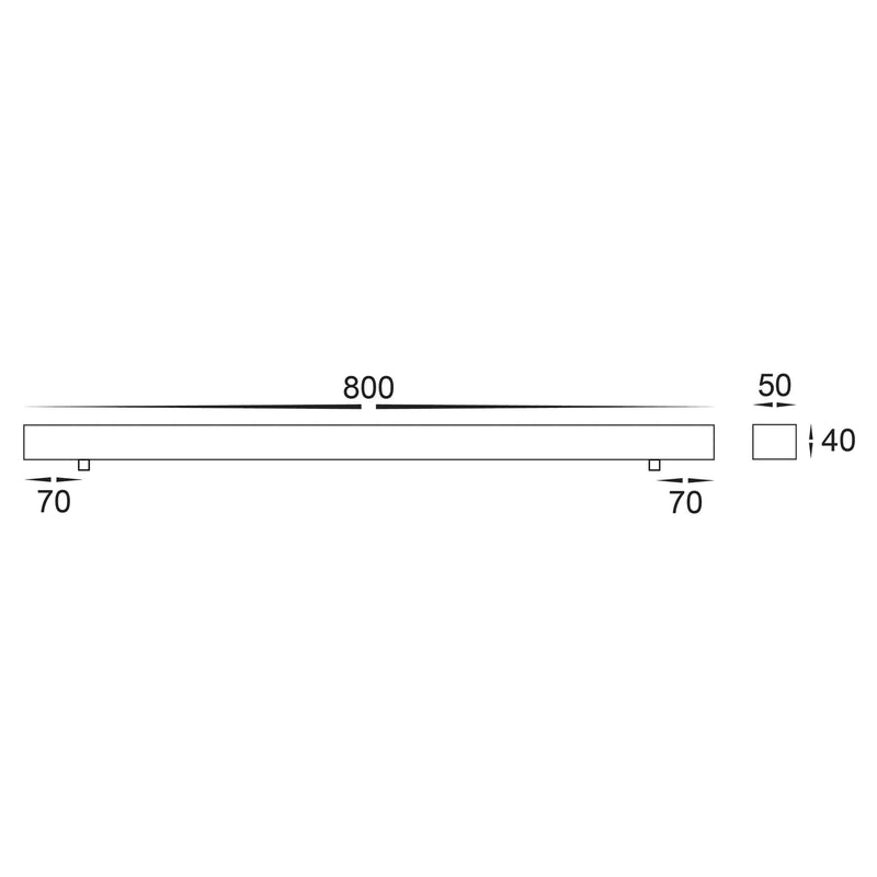 Havit Lighting 800mm Rectangle Surface Mounted White Pendant Canopy (HV9705-5080-WHT)
