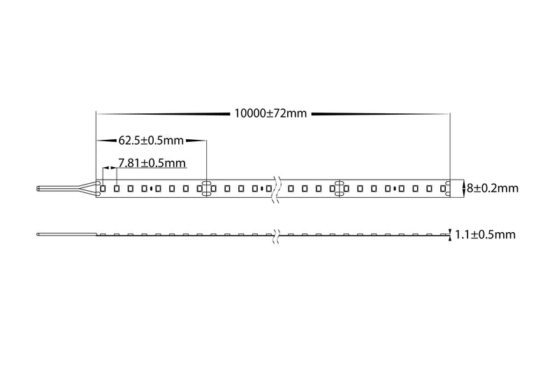 Havit Lighting 9.6w 24v DC IP20 LED Strip 5500k (HV9722-IP20-128-5K)