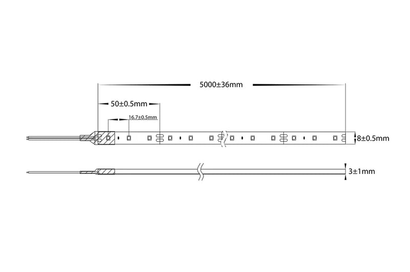 Havit Lighting 4.8w 12v DC IP54 LED Strip 3000k (HV9723-IP54-60-3K)