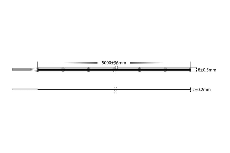 Havit Lighting 12w IP20 24v DC 4000K Free Cut COB Dotless LED Strip (HV9761-IP20-528-4K)