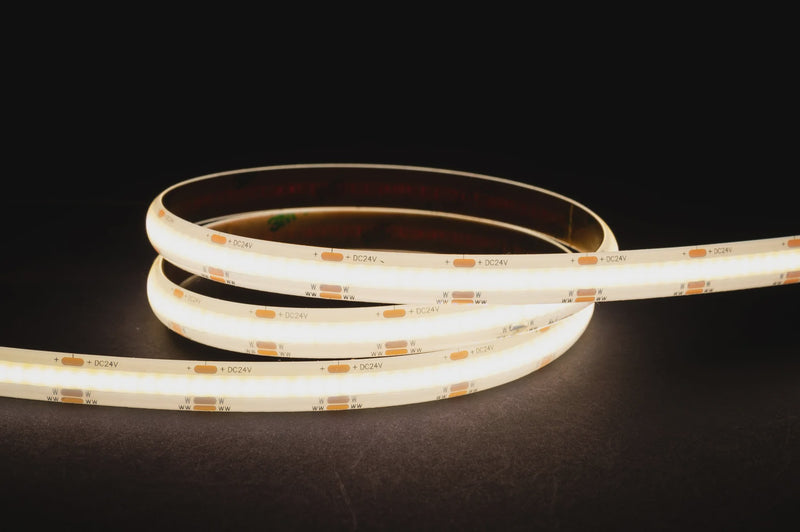Havit Lighting 14.4w IP54 24v DC CT COB Dotless LED Strip (HV9761-IP54-608-CT)