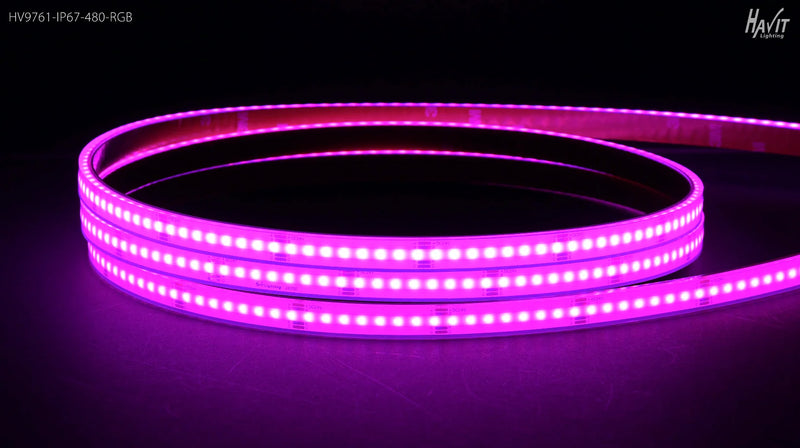 Havit Lighting 15w IP67 COB RGB LED Strip (HV9761-IP67-480-RGB)