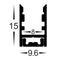Havit Lighting Aluminium Channel to suit HV9792 Flexible Side Bend Neon LED Strip (HV9792-ALU)