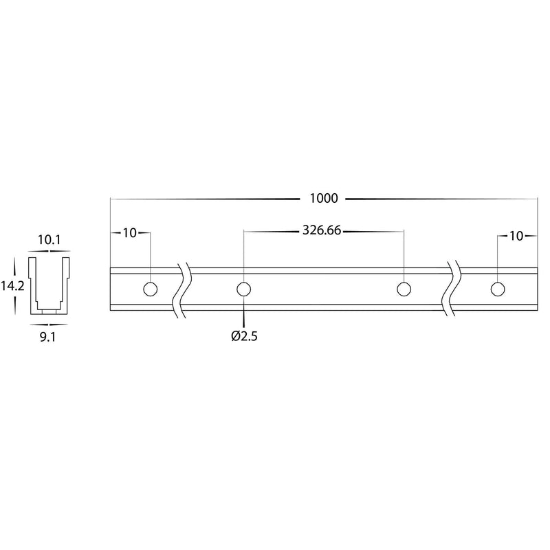 Havit Lighting PVC Channel to suit HV9792 Side Bend Flexible Neon LED Strip (HV9792-PVC-Channel)