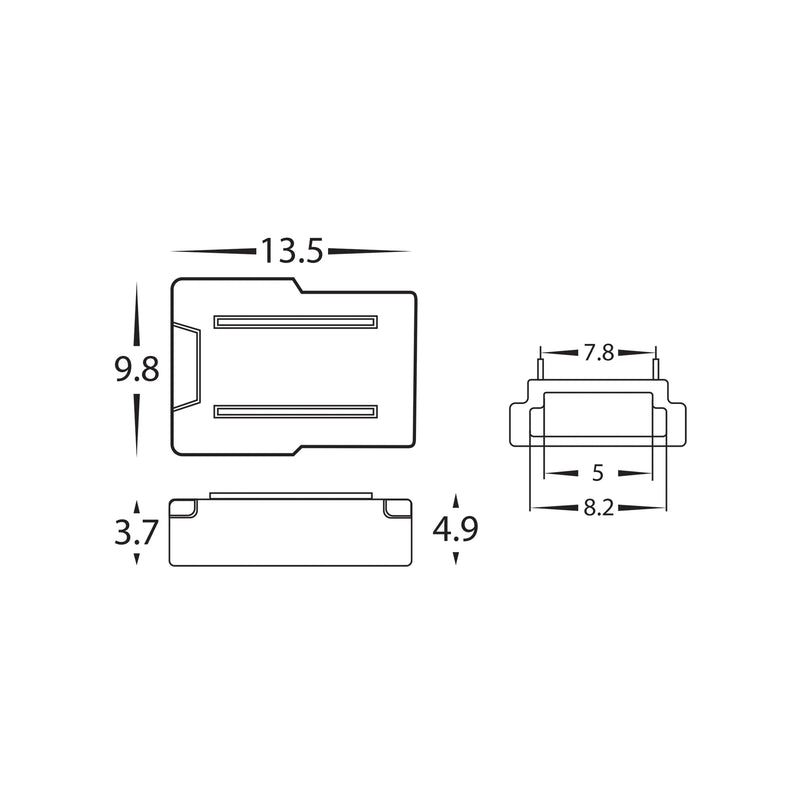 Havit Lighting LED Strip Connector to suit IP20 8mm PCB LED Strip (HV9952)
