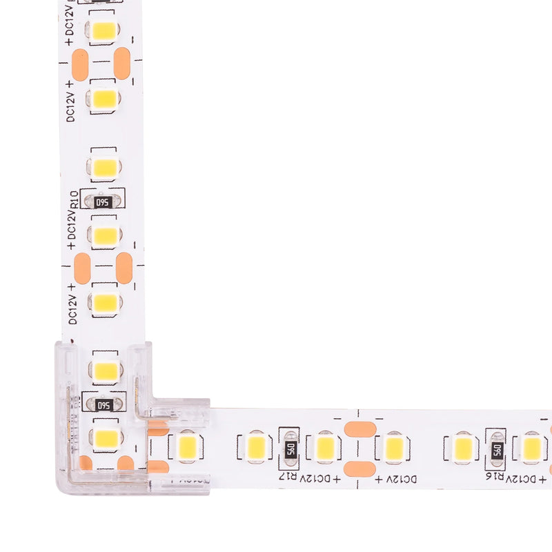 Havit Lighting L Shape LED Strip Connector to suit IP20 10mm PCB LED Strip (HV9954-L)