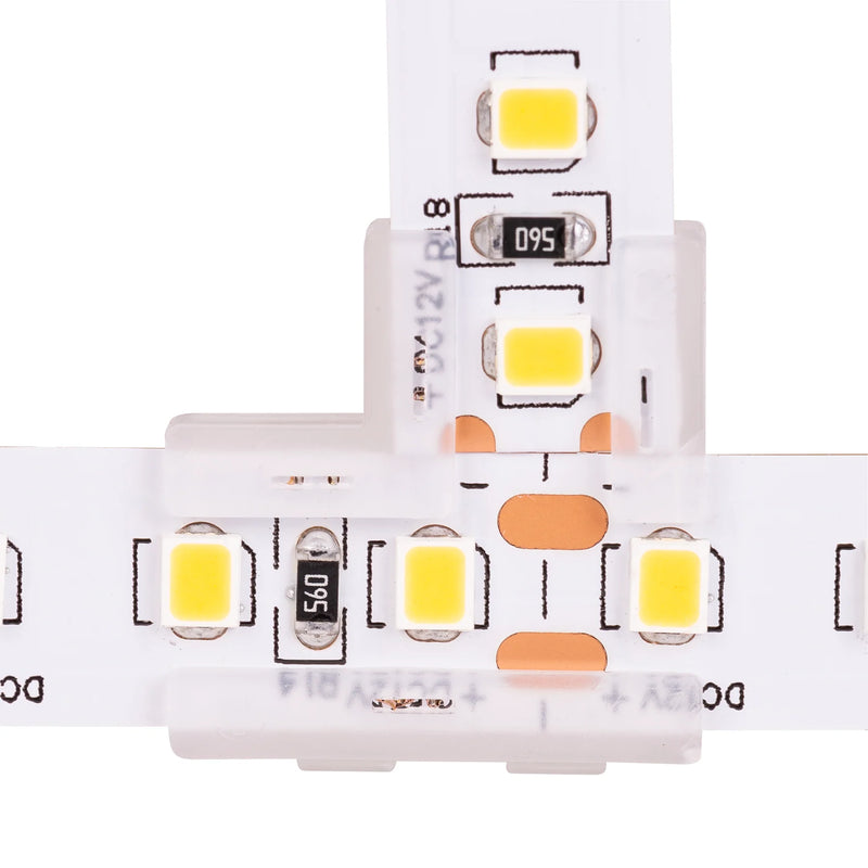 Havit Lighting T Shape LED Strip Connector to suit IP20 10mm PCB LED Strip (HV9954-T)