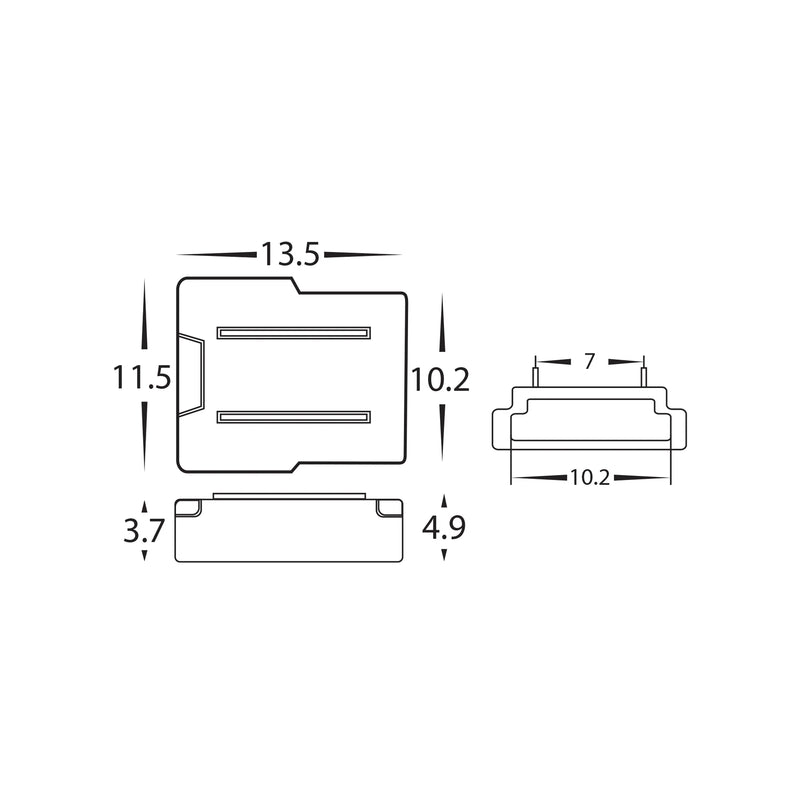 Havit Lighting LED Strip Connector to suit IP20 10mm PCB LED Strip (HV9954)