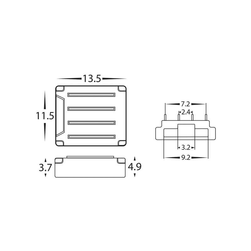 Havit Lighting LED Strip Connector to suit IP20 10mm PCB RGB LED Strip (HV9955)