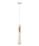 CLA IDA: Interior Iron & Blonde Wood Tube Pendant Lights