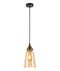 CLA JEREZ: Modern Bronze Amber / Smokey Black Ellipse Glass Flat Top Pendant Lights