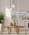 CLA KATHAL: Interior Ellipse Glass Segmented with Brass Highlight Enclosed Pendant Lights