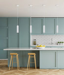 CLA KOLONNE: Interior GU10 Ribbed Cylinder Pendant Lights