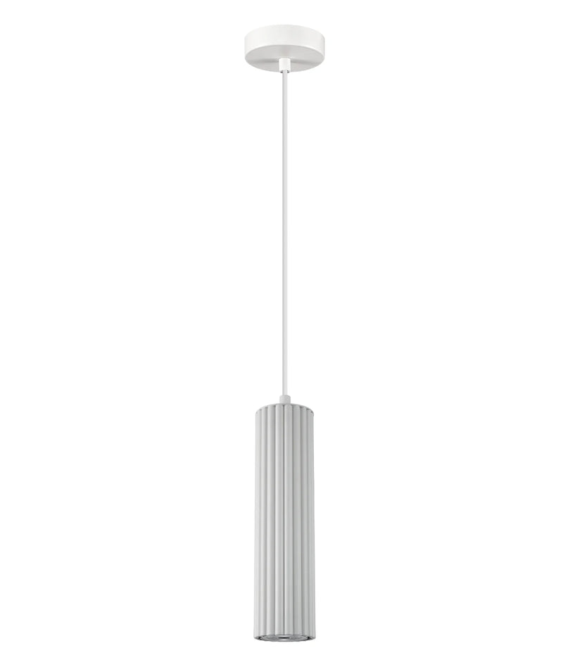CLA KOLONNE: Interior GU10 Ribbed Cylinder Pendant Lights