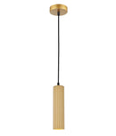 CLA KOLONNE: Interior GU10 Ribbed Cylinder Pendant Lights