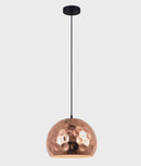 CLA KOPER: Bohemian Copper Plated Wine Glass Shape Pendant Light