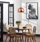 CLA KOPER: Bohemian Copper Plated Wine Glass Shape Pendant Light