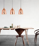 CLA KOPER: Bohemian Copper Plated Ellipse Shape Pendant Light