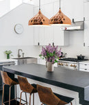 CLA KOPER: Bohemian Copper Plated Dome Pendant Light