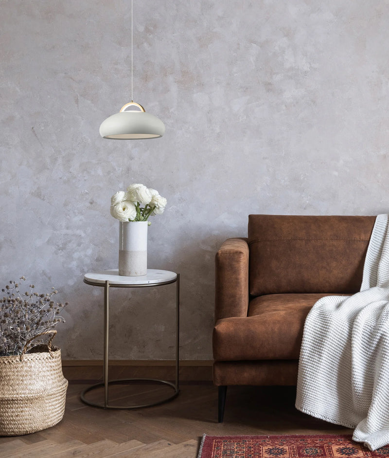 CLA KUPOL: Interior LED Tri-CCT Dome with Brass Highlight Pendant Lights
