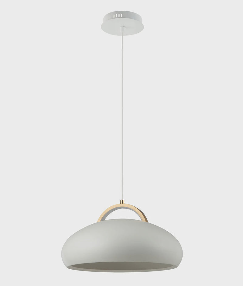 CLA KUPOL: Interior LED Tri-CCT Dome with Brass Highlight Pendant Lights