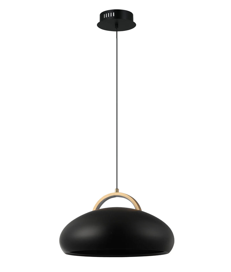 CLA KUPOL: Interior LED Tri-CCT Dome with Brass Highlight Pendant Lights