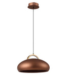 CLA KUPOL: Interior LED Tri-CCT Dome with Brass Highlight Pendant Lights