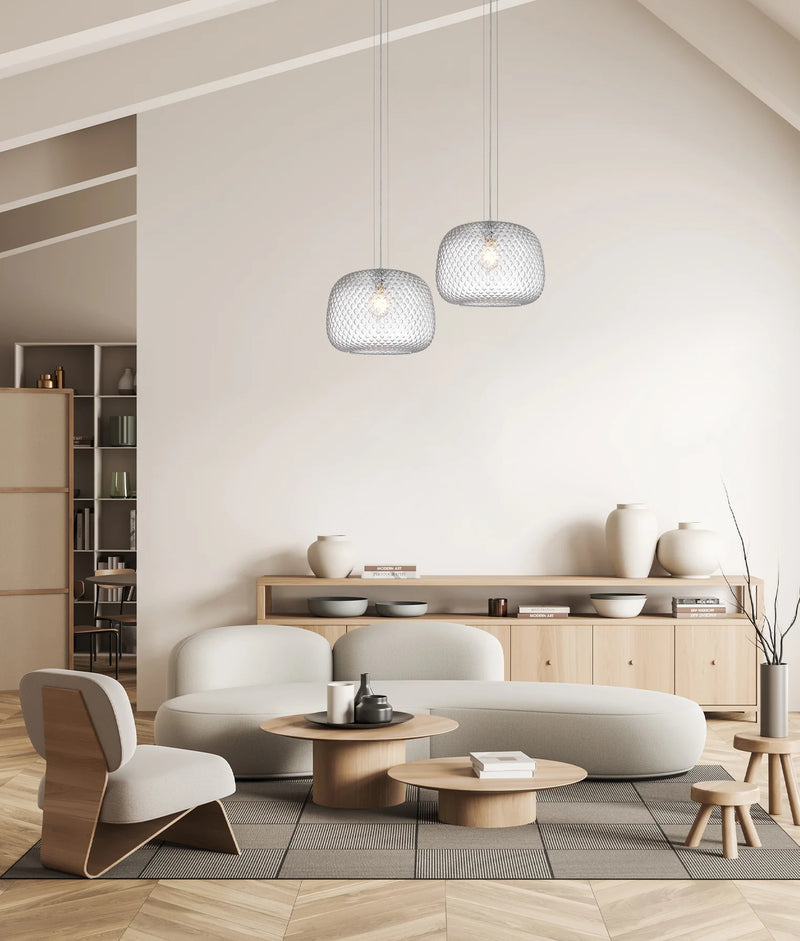 CLA LABU: Interior Dome Glass with Segments Pendant Lights