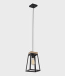 CLA LANTERNA: Scandinavian Wood Trapezium Pendant Lights