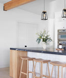 CLA LANTERNA: Scandinavian Wood Trapezium Pendant Lights