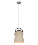 CLA LEGNA: Retro Replica Wood Ellipse Shape Pendant Lights